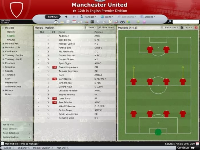 Football Manager 2008 ScreenShot 1
